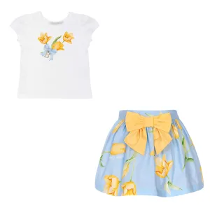 BALLOON CHIC - Tulip Skirt Set - Blue