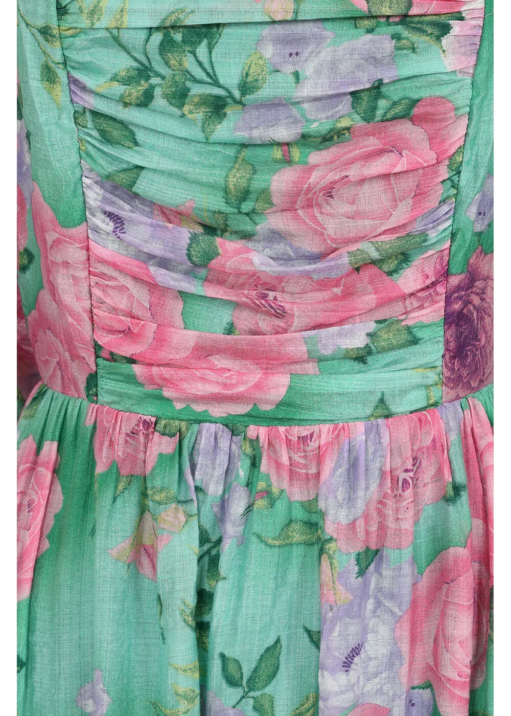 Banned Sandy Flower 70's Maxi Dress Green