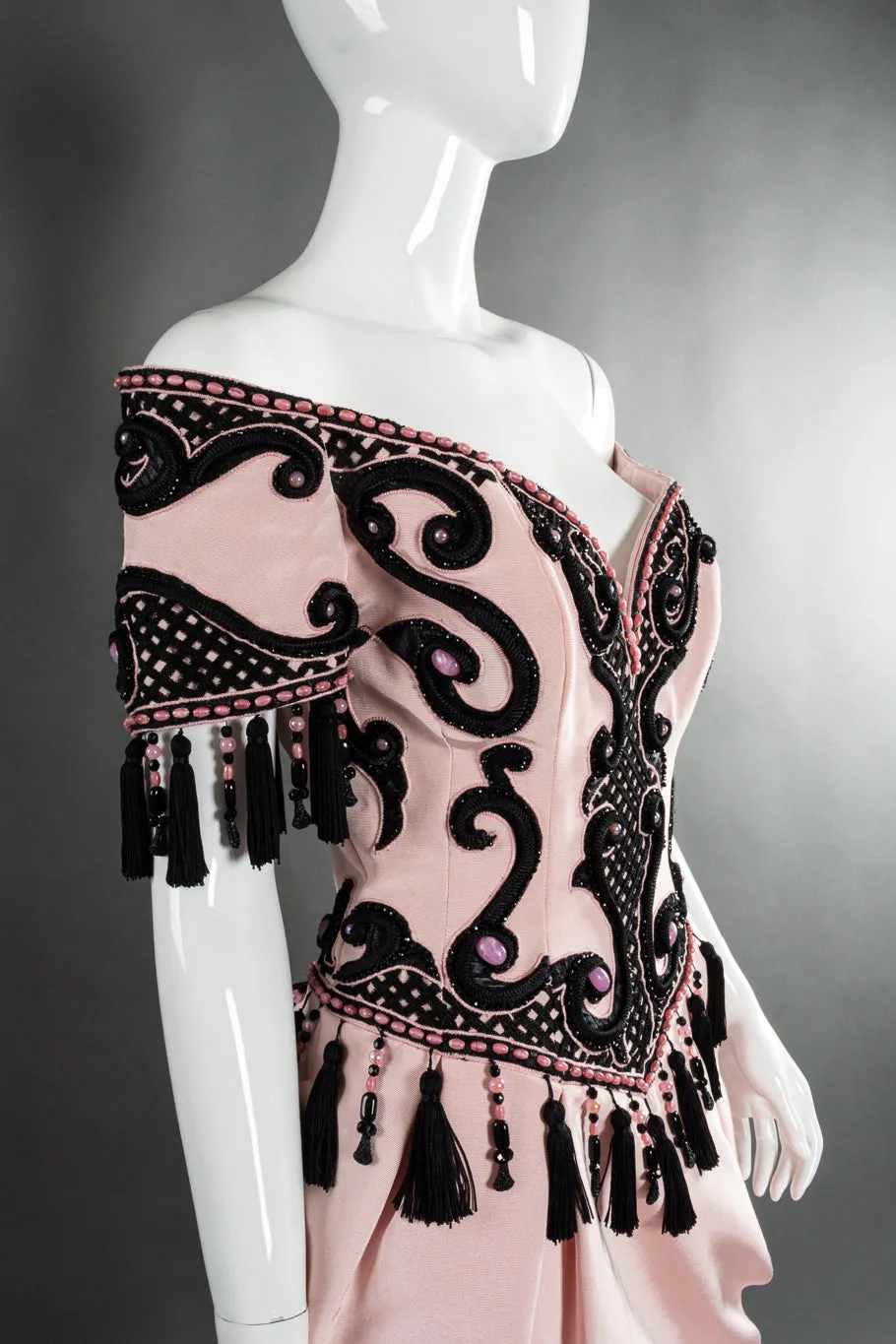 Beaded Tassel Cocktail Dress