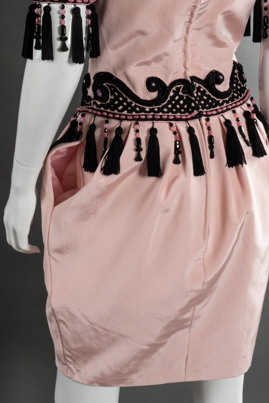 Beaded Tassel Cocktail Dress