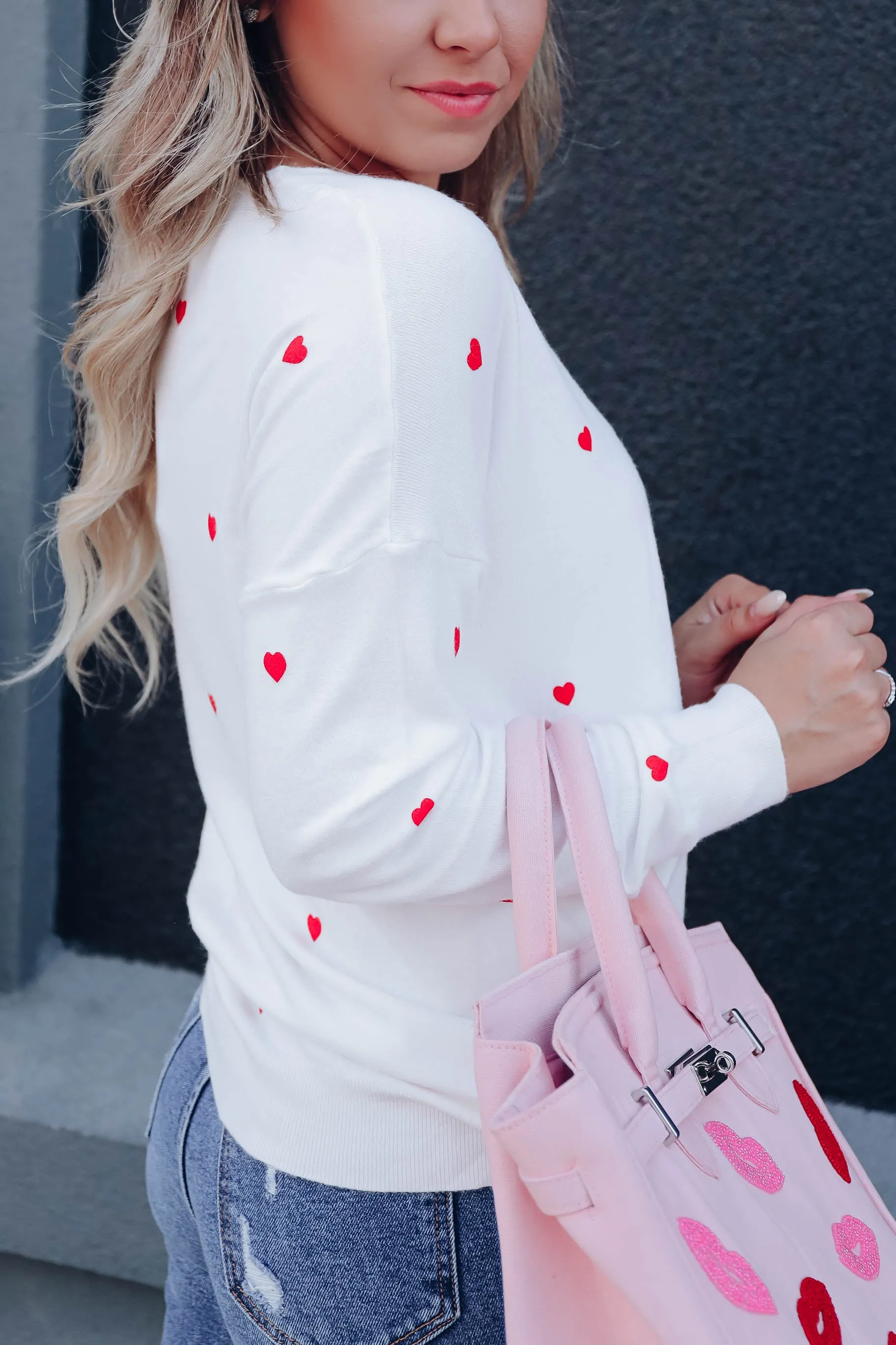 Beating Heart V-Neck Sweater