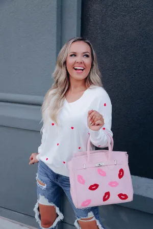 Beating Heart V-Neck Sweater