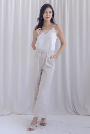 Becca Relaxed Pants In Ecru