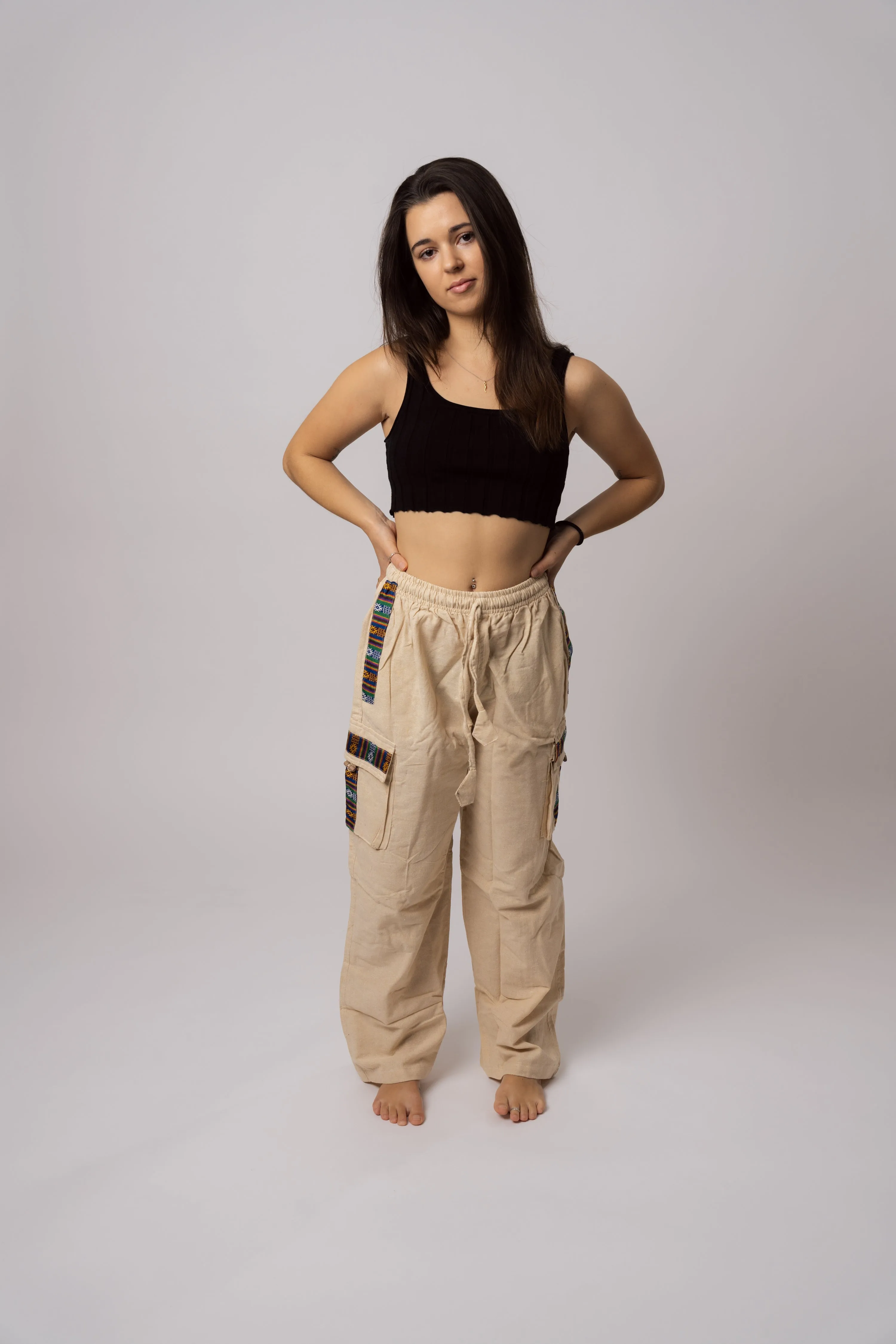 Beige Hippie Pants