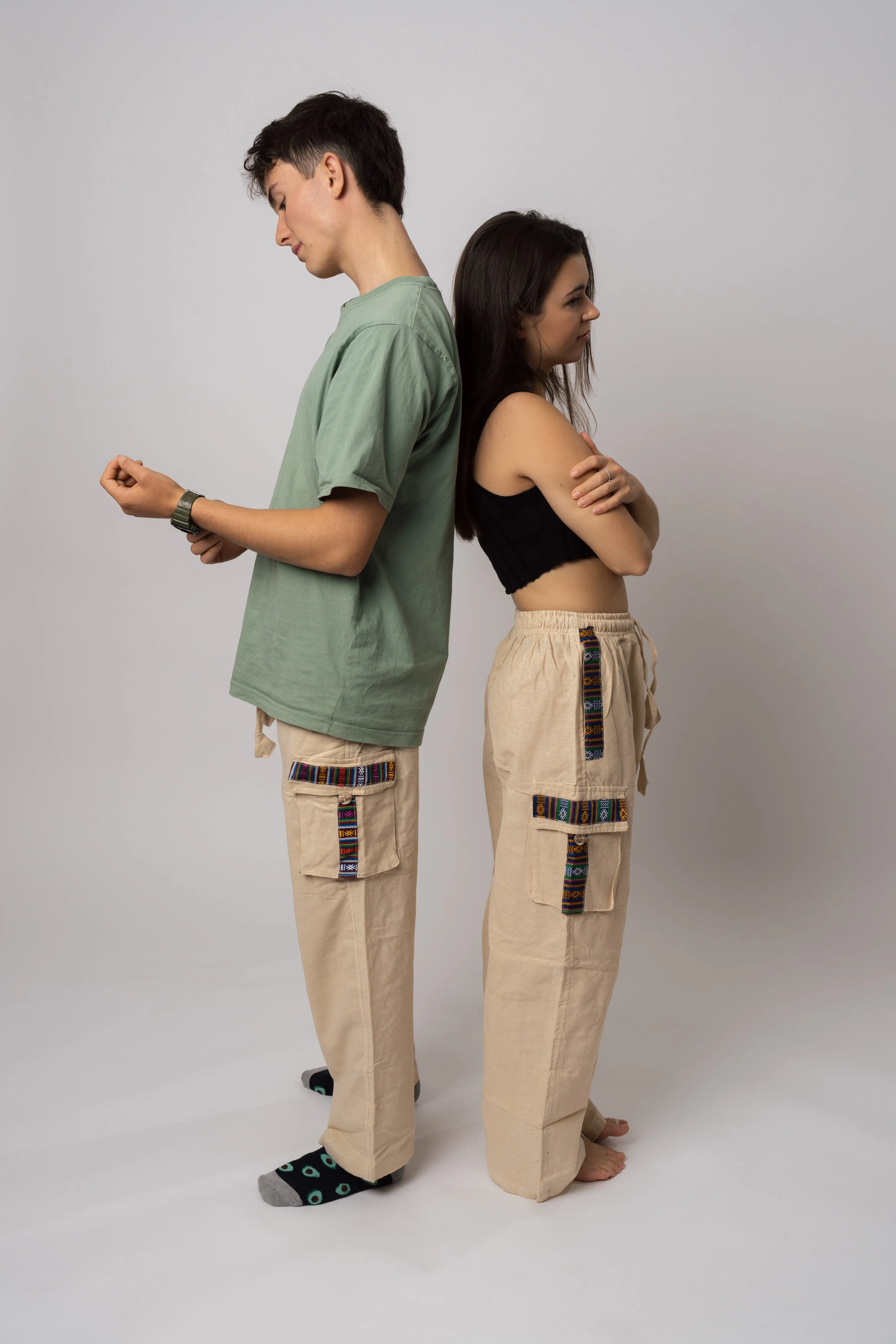 Beige Hippie Pants
