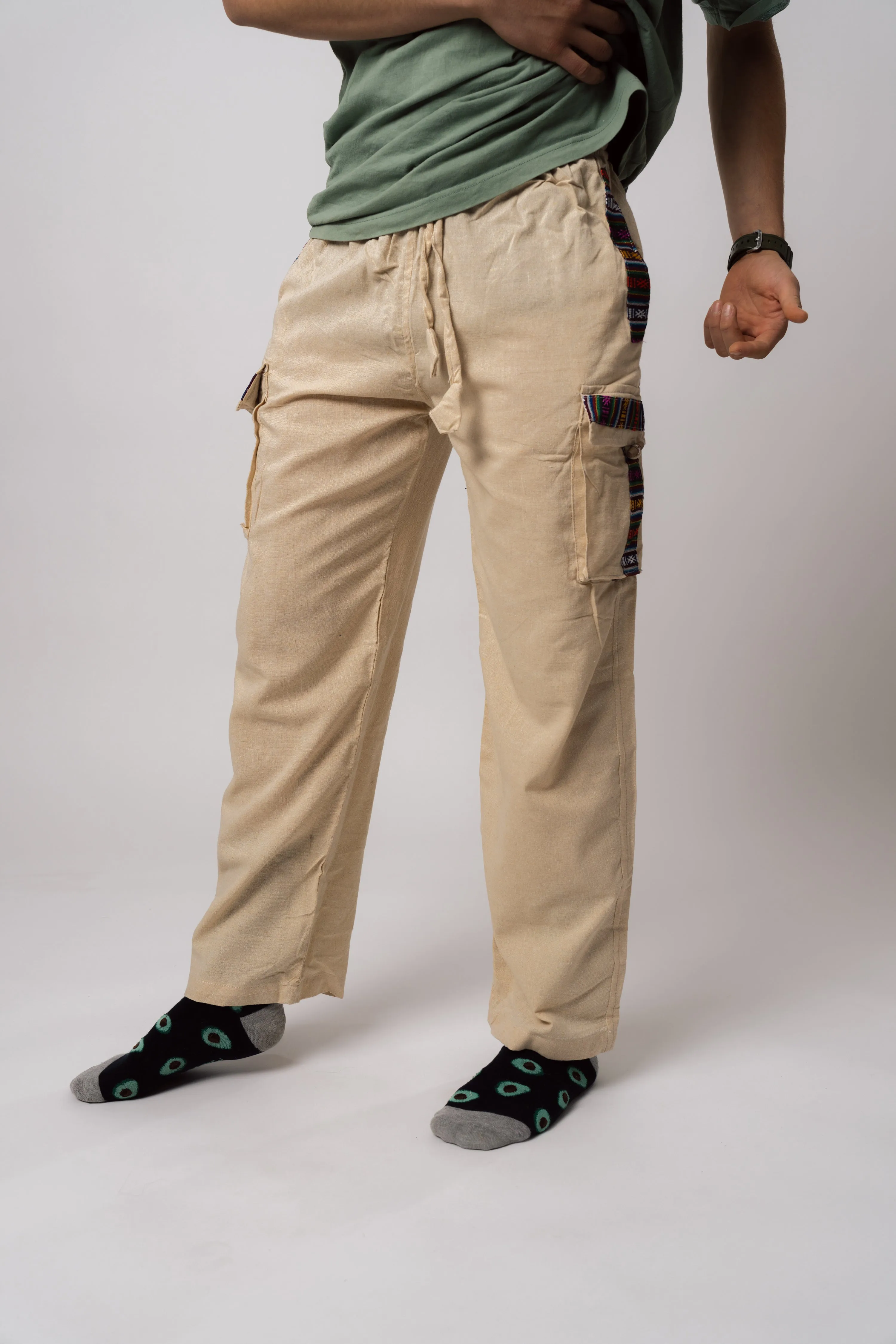 Beige Hippie Pants