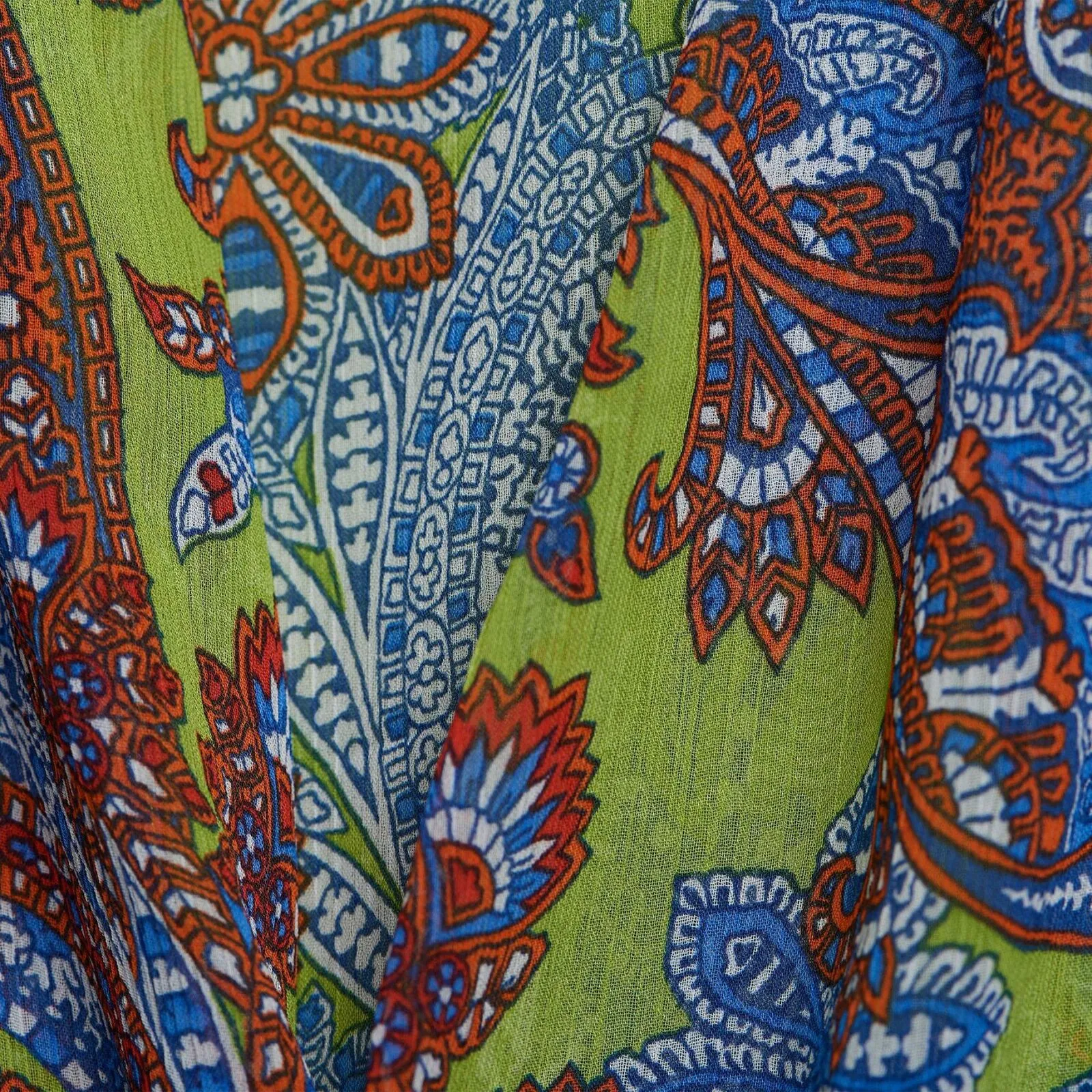 Belle by Kim Gravel Plus Paisley Tie Front Blouse And Tank Top Set