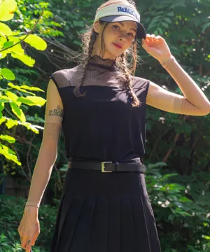 BENECIA 12 Dot Cap Sleeve - Black