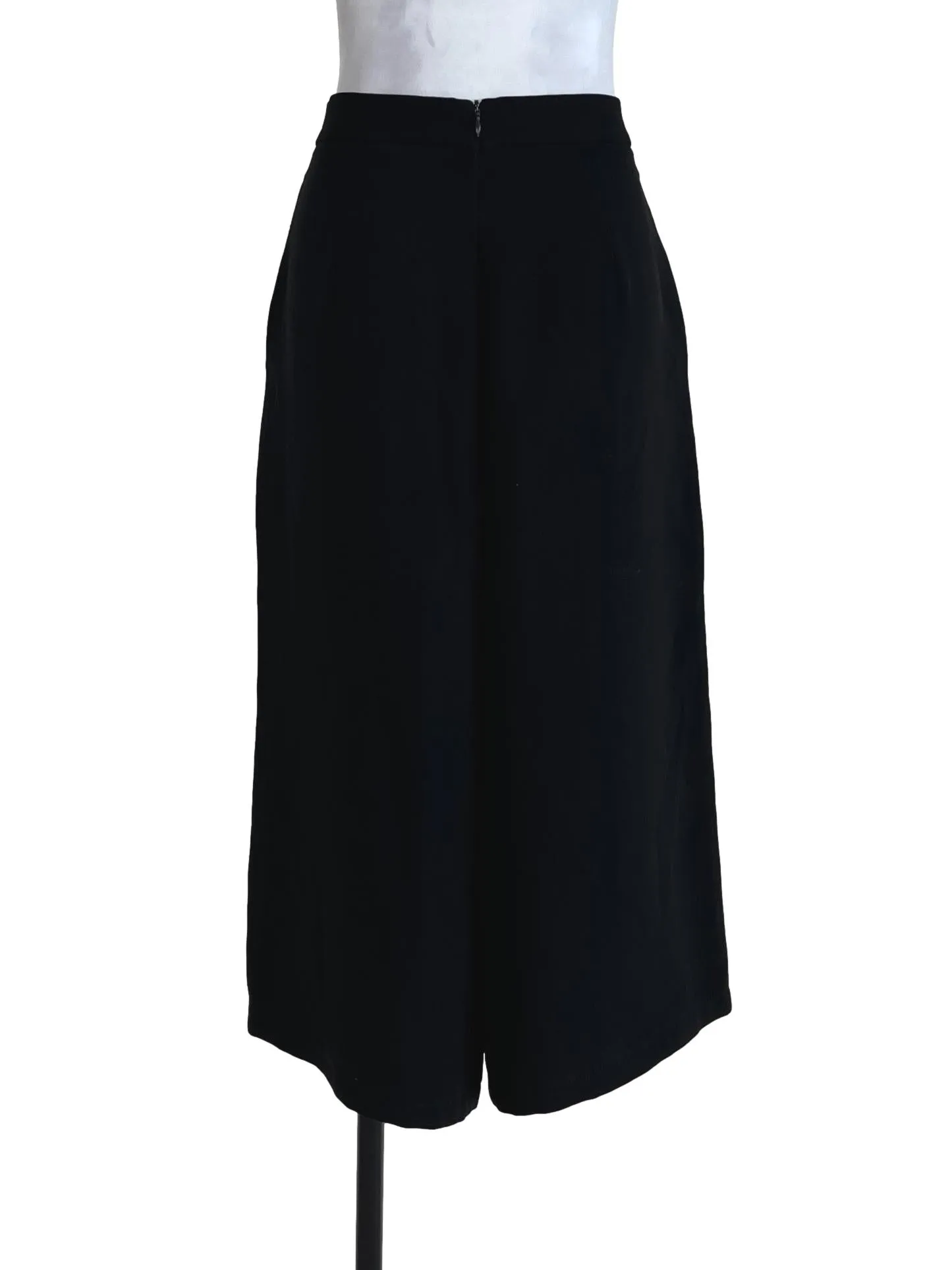 Black Plain Culottes