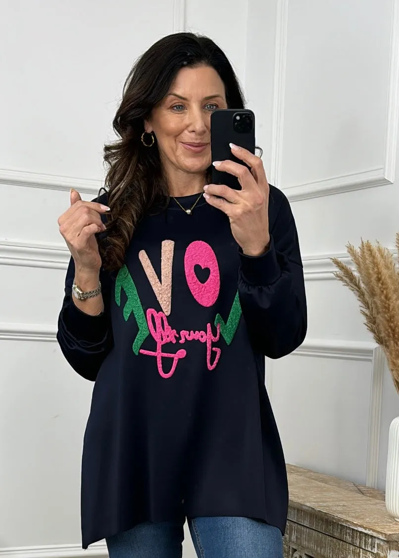 Blake Navy LOVE Yourself Sweatshirt