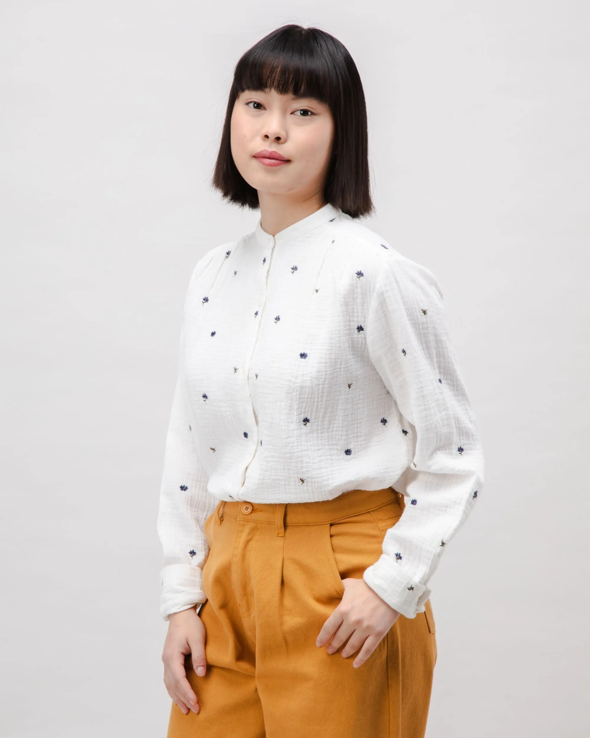 Bloom Boho Cotton Blouse Ecru