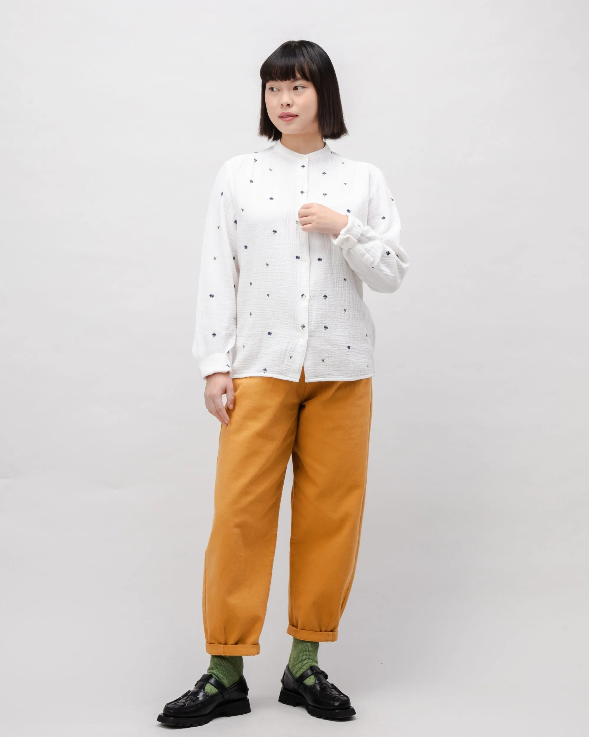 Bloom Boho Cotton Blouse Ecru