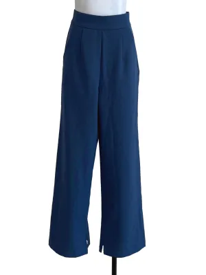 Blue Plain Pants YHF