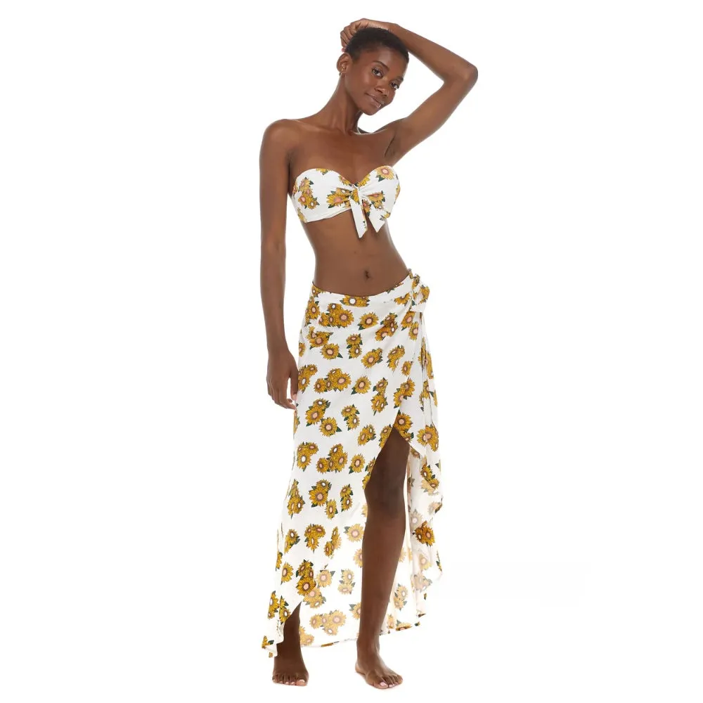 BODY GLOVE PLAYFUL LENA SKIRT COVER UP PEARL