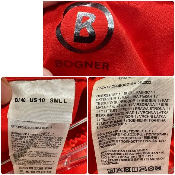 Bogner Venja Skirt Womens 10 Large Orange Pleated Golf Tennis Preppy Athleisure