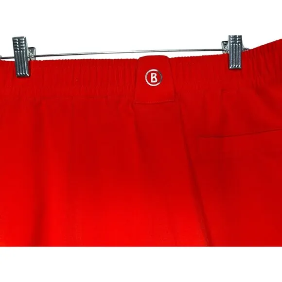 Bogner Venja Skirt Womens 10 Large Orange Pleated Golf Tennis Preppy Athleisure