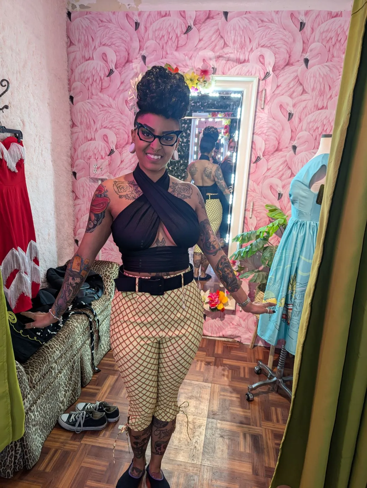 Bound wrap top