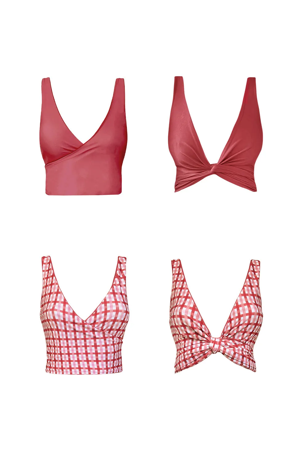 Brigitte Reversible Bikini Wrap Top