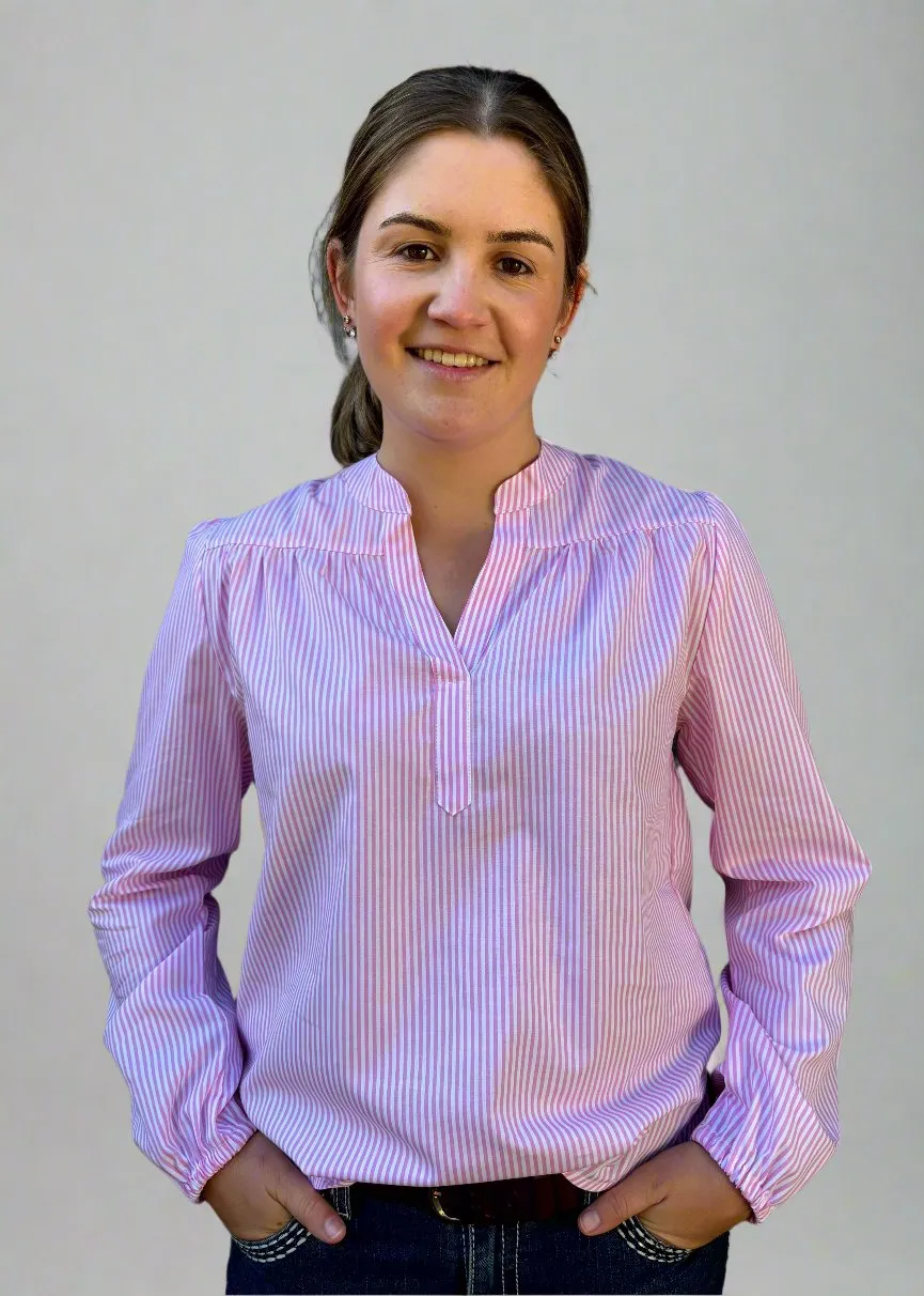 Brooke - Long Sleeve Cotton Blouse