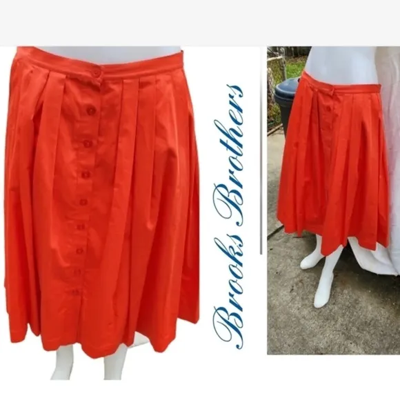 Brooks Brothers‎ Holiday Pleated skirt 10 NWT