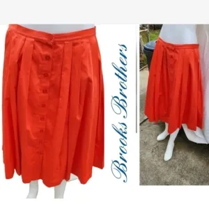Brooks Brothers‎ Holiday Pleated skirt 10 NWT