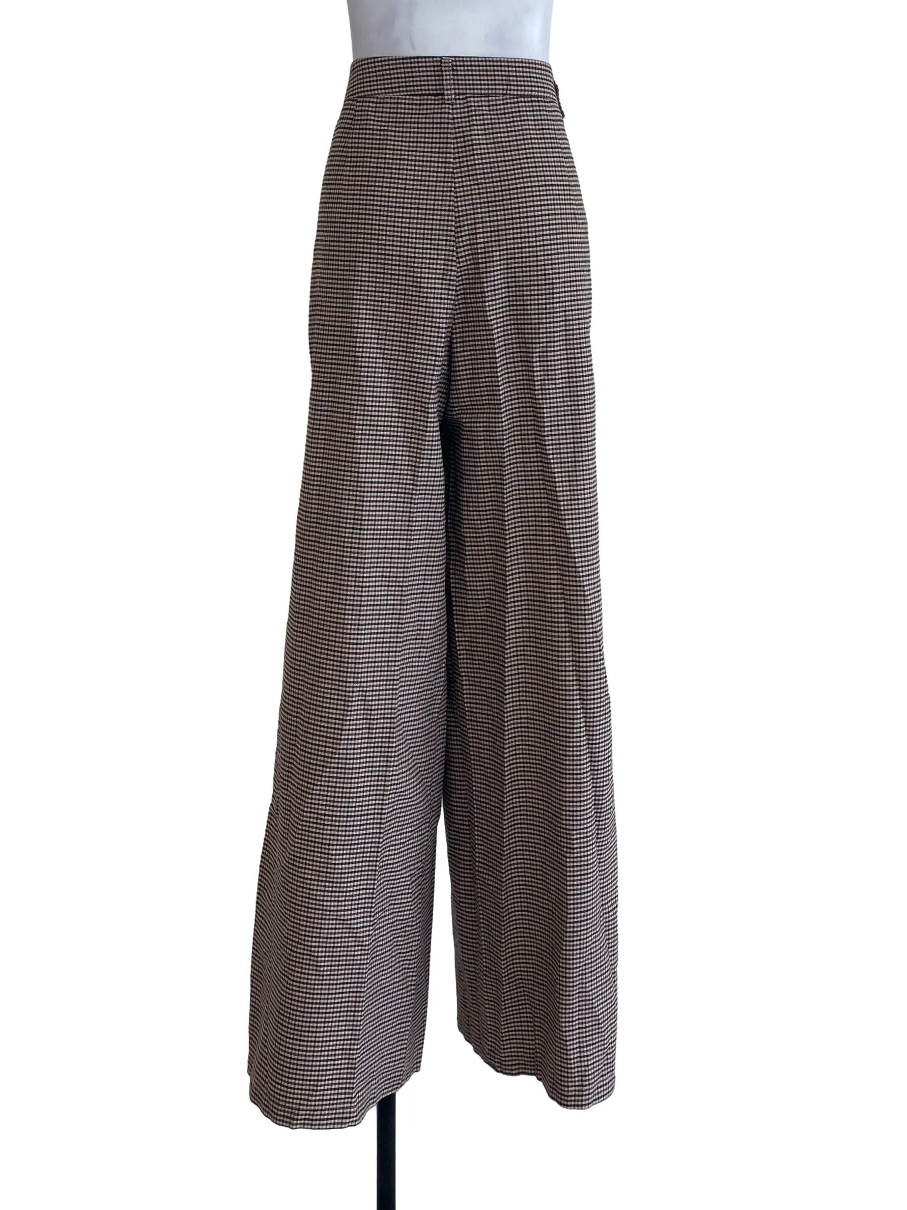 Brown Tattersall Pants
