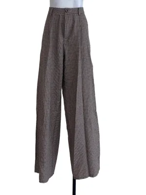 Brown Tattersall Pants