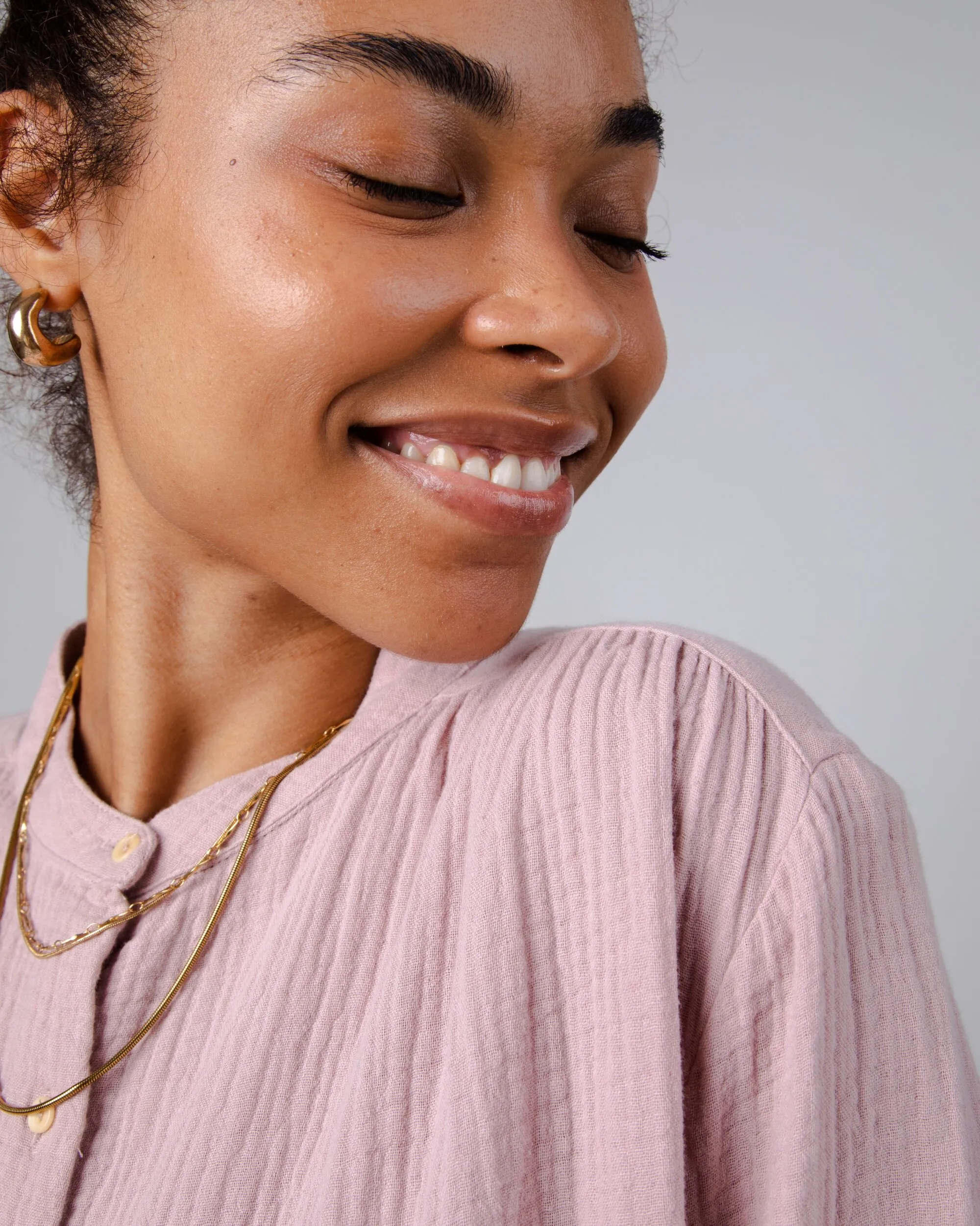 Bubble Mao Blouse Rose