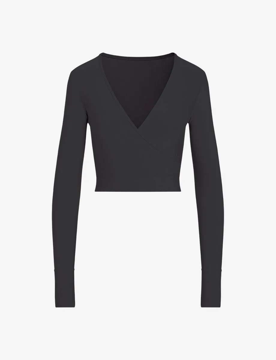 Butter Wrap Top | Black
