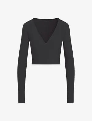Butter Wrap Top | Black