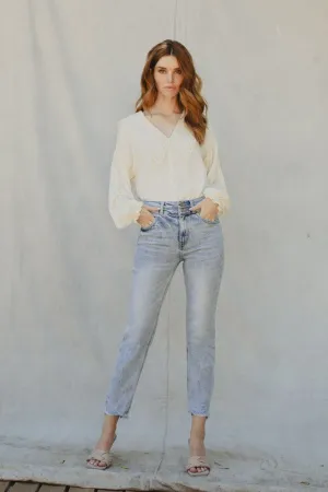 Cadence Ultra High Rise Slim Straight Jeans