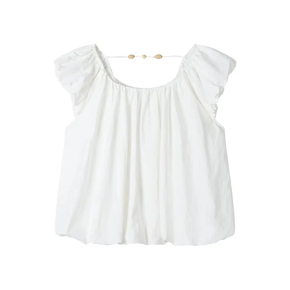 Cap Sleeve Blouse Top