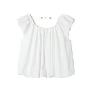 Cap Sleeve Blouse Top