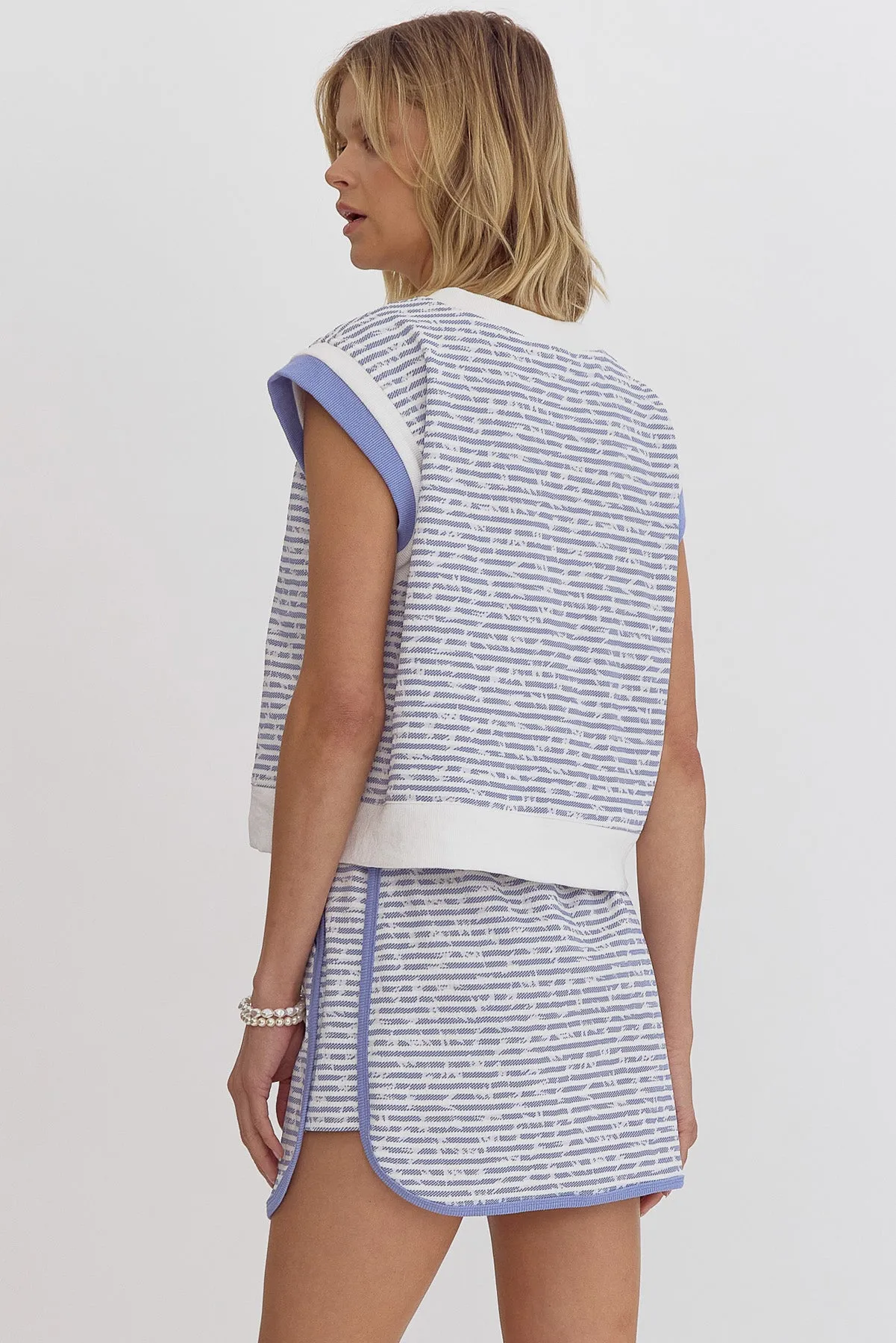 Cap Sleeve Top {Light Blue}