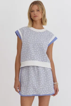 Cap Sleeve Top {Light Blue}