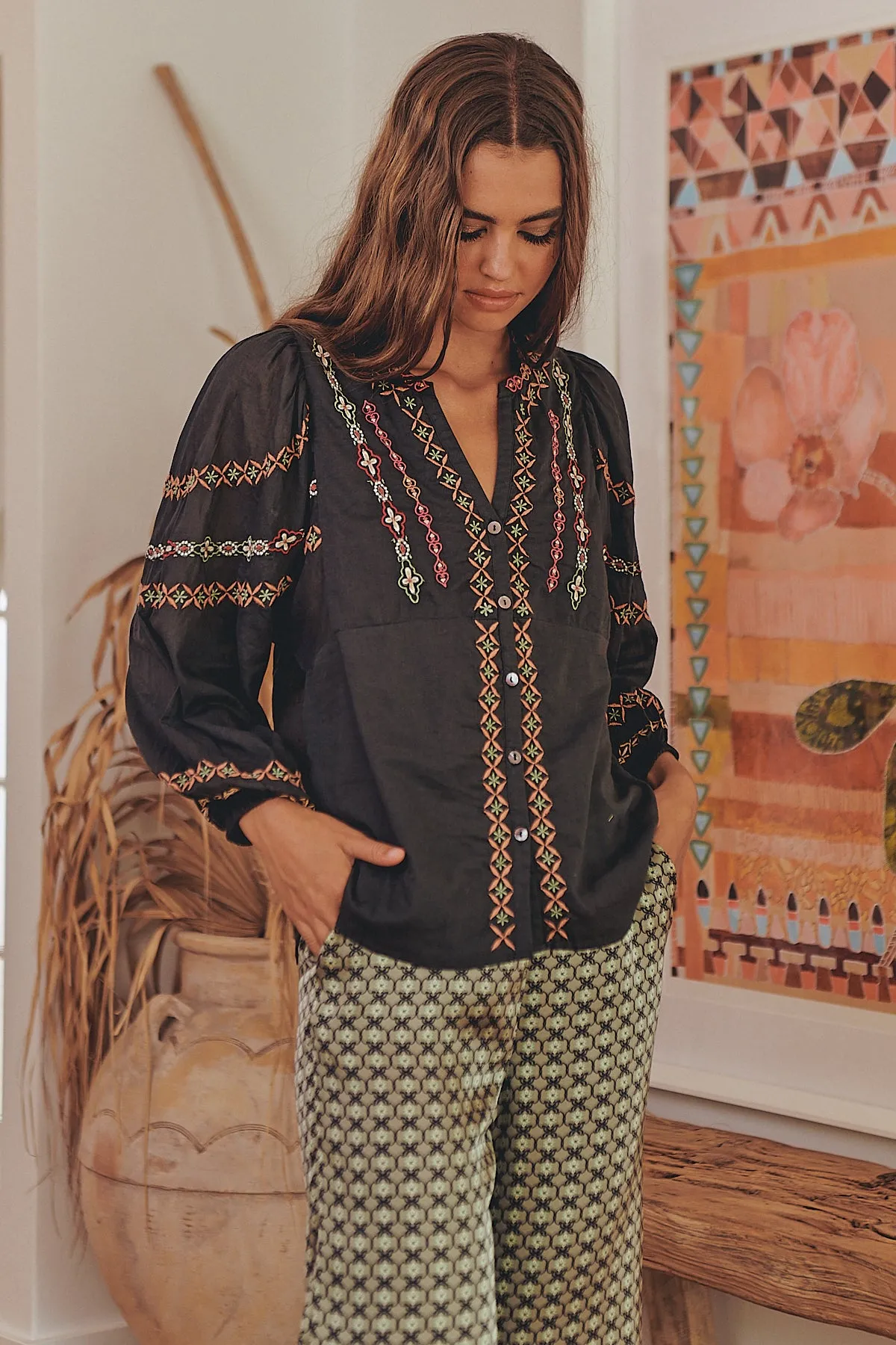 Carina Pant - Meadow Green