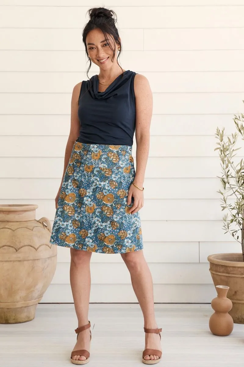 Chameleon Reversible Skirt - Tulip & Dahlia