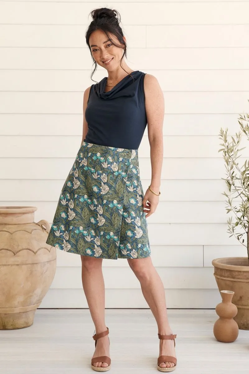 Chameleon Reversible Skirt - Tulip & Dahlia