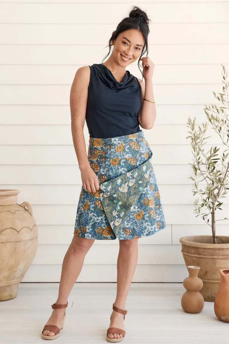 Chameleon Reversible Skirt - Tulip & Dahlia