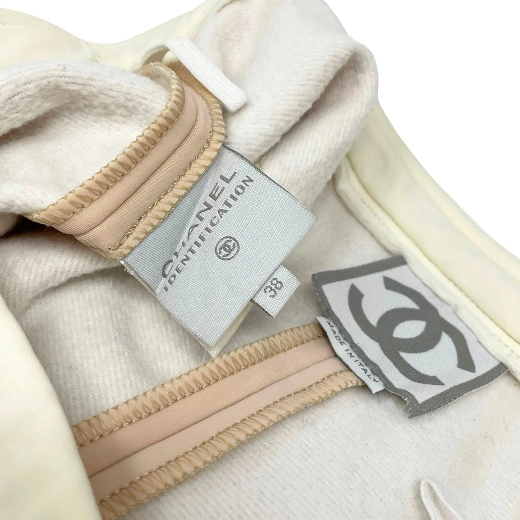 Chanel Peach Logo Winter Pants