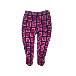 Chanel Purple Print Logo Pants