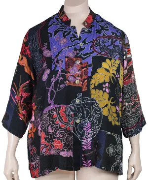 Citron Silk Fukure Blouse