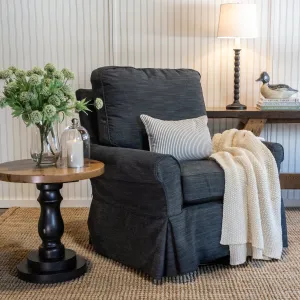 Coastal XL Slipcovered Swivel Glider