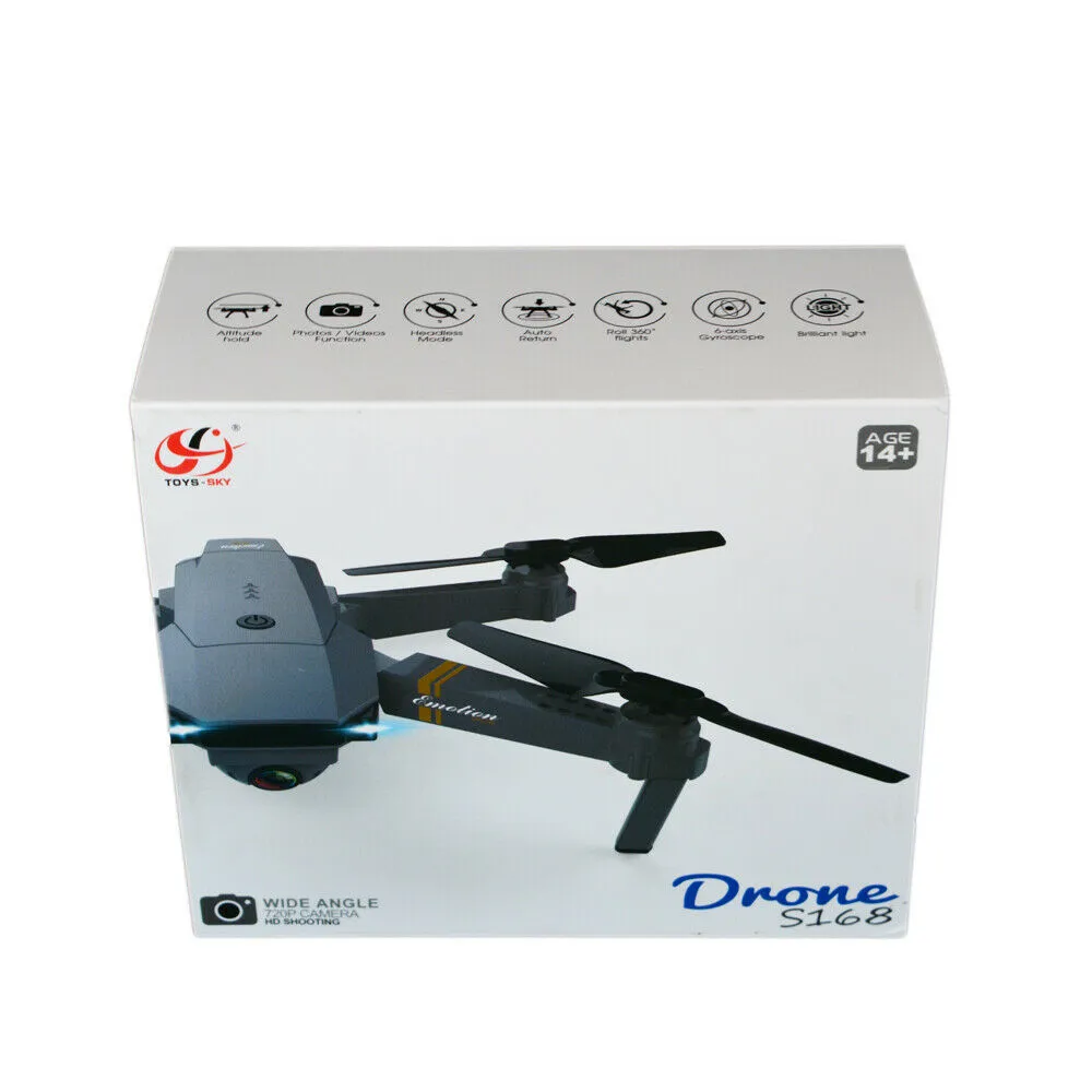 Cooligg FPV Wifi Drone With HD Camera Aircraft Foldable Quadcopter Selfie Toys