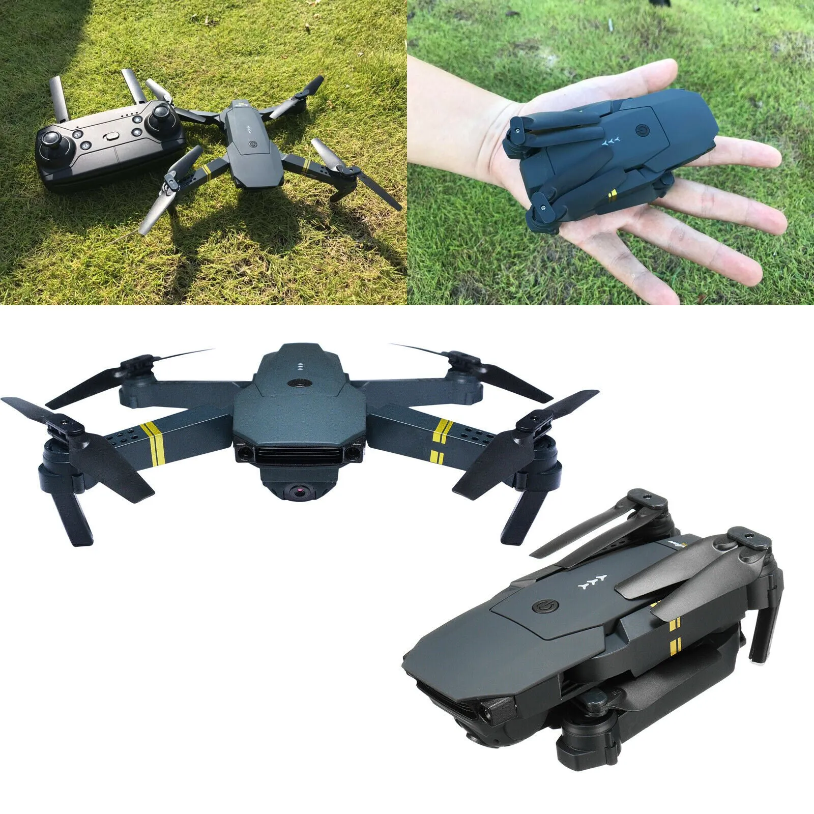 Cooligg FPV Wifi Drone With HD Camera Aircraft Foldable Quadcopter Selfie Toys