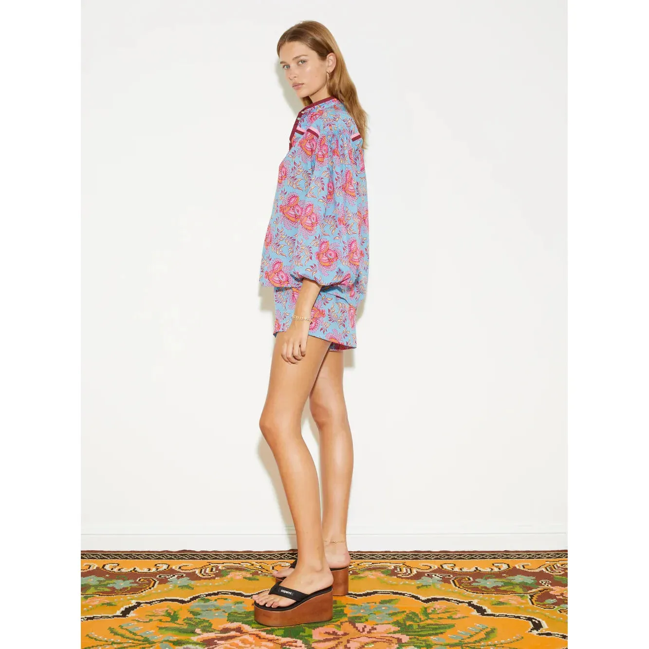 COQUILLE SMOCK BLOUSE