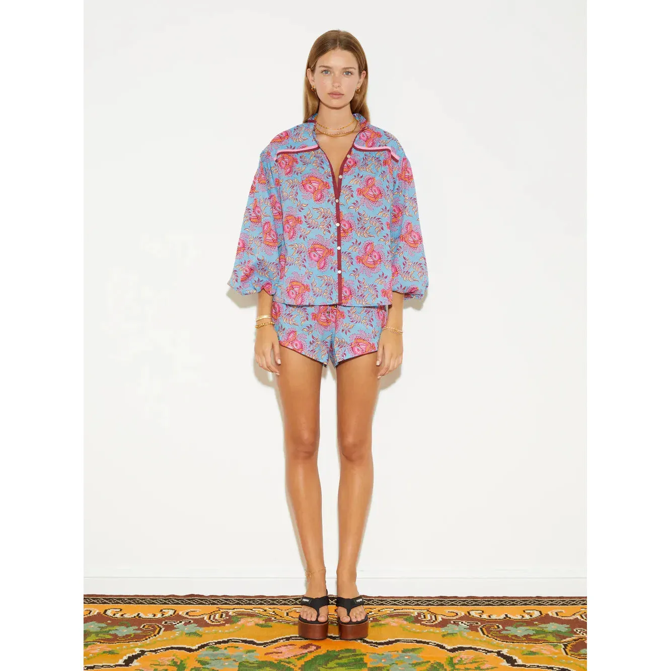 COQUILLE SMOCK BLOUSE