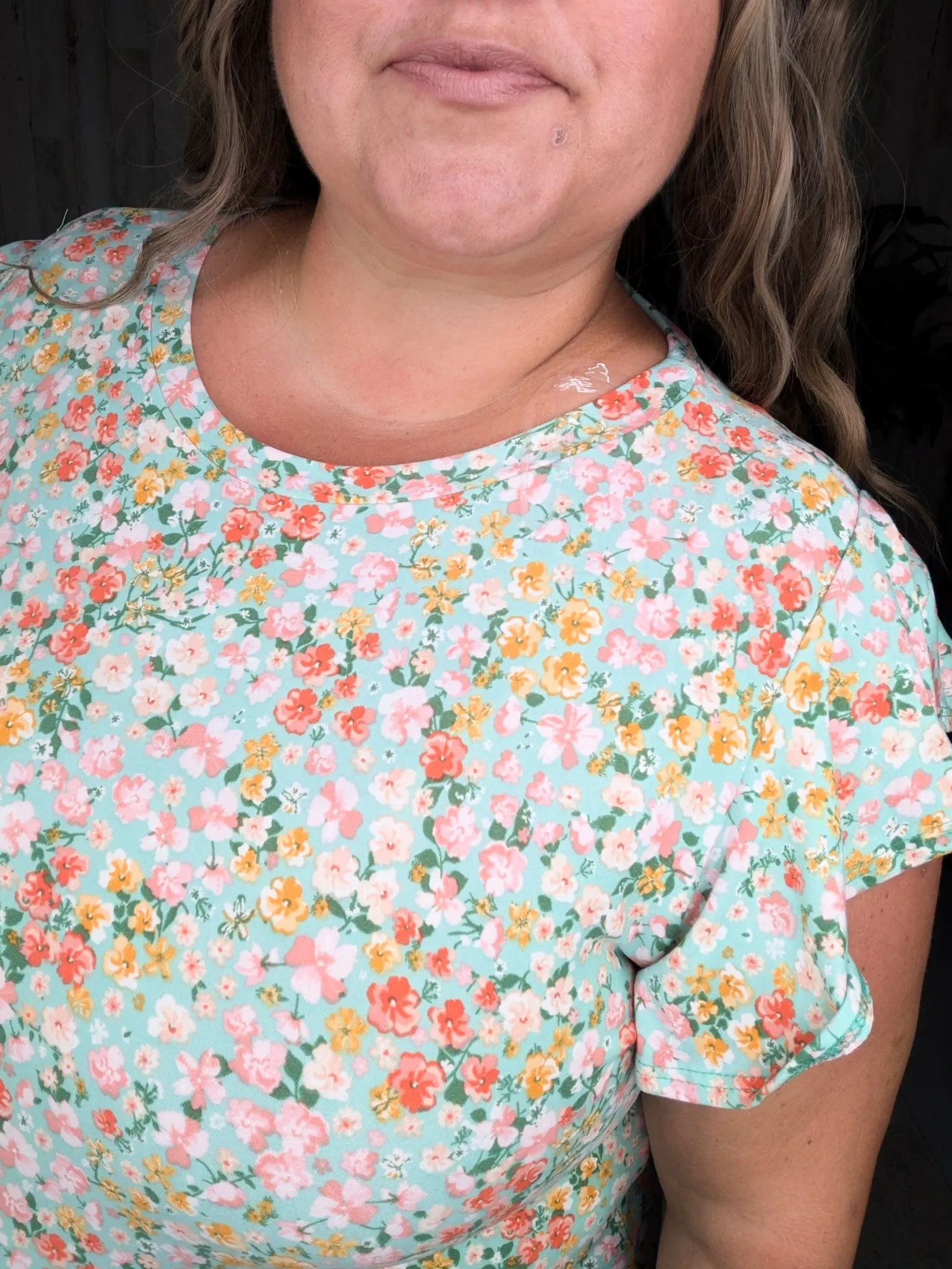 Corie Flutter Short Sleeve Top in Florals