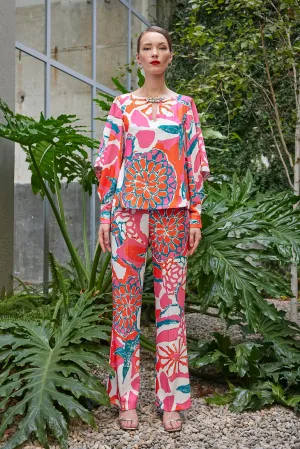Cosiani Vibrant Blouse & Trouser Set