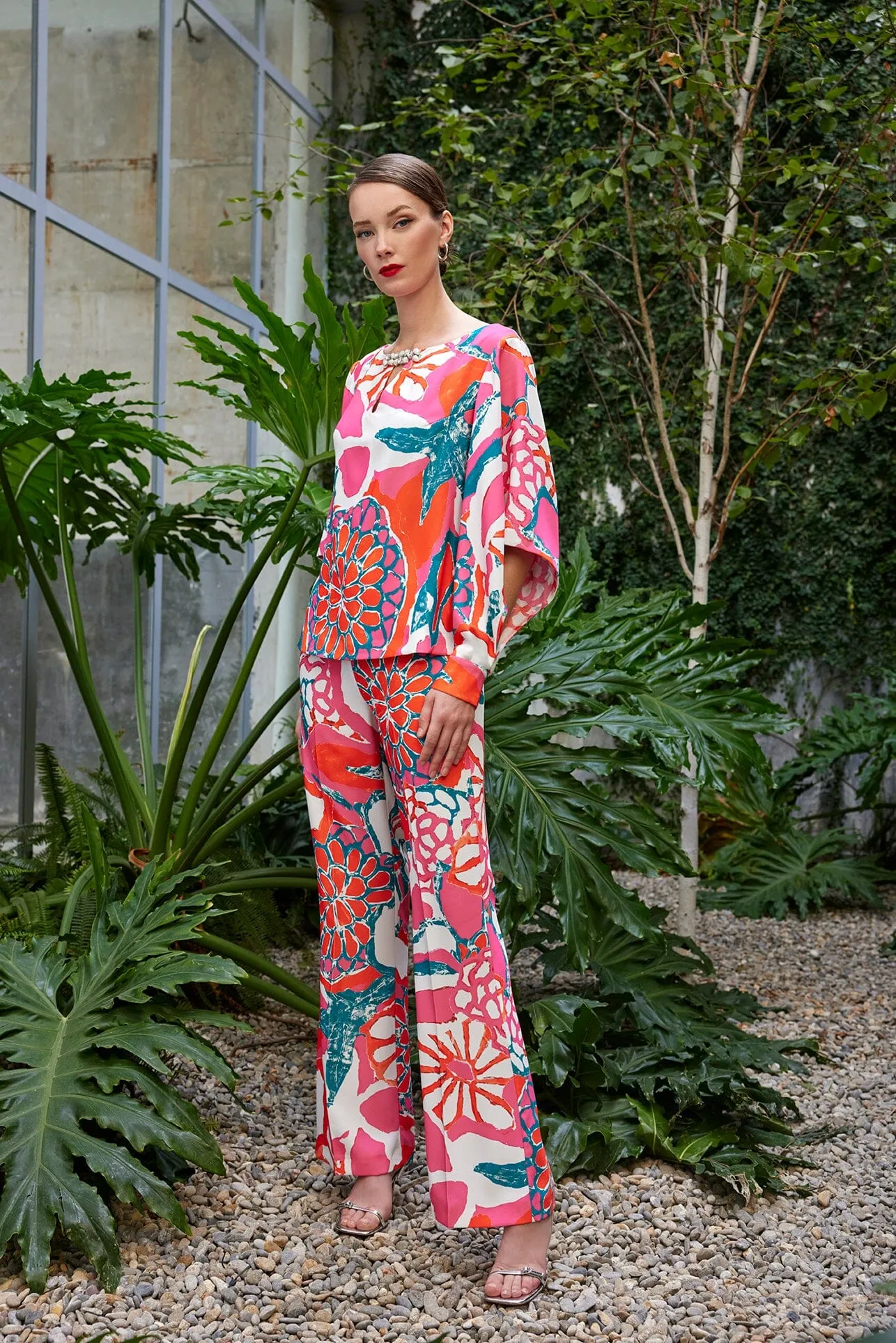 Cosiani Vibrant Blouse & Trouser Set